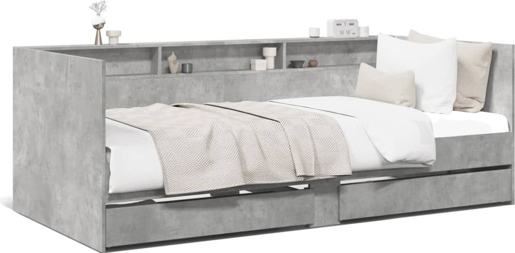 VidaXL 3280842, Rozkládací pohovka, Šedá, Dřevo, 2030 mm, Obrázek produktu 