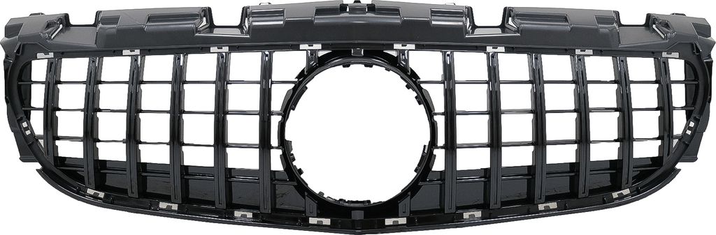 Kühlergrill für Mercedes SLC-Klasse R172 MOPF 16-19 Frontgrill GTR Look Schwarz
