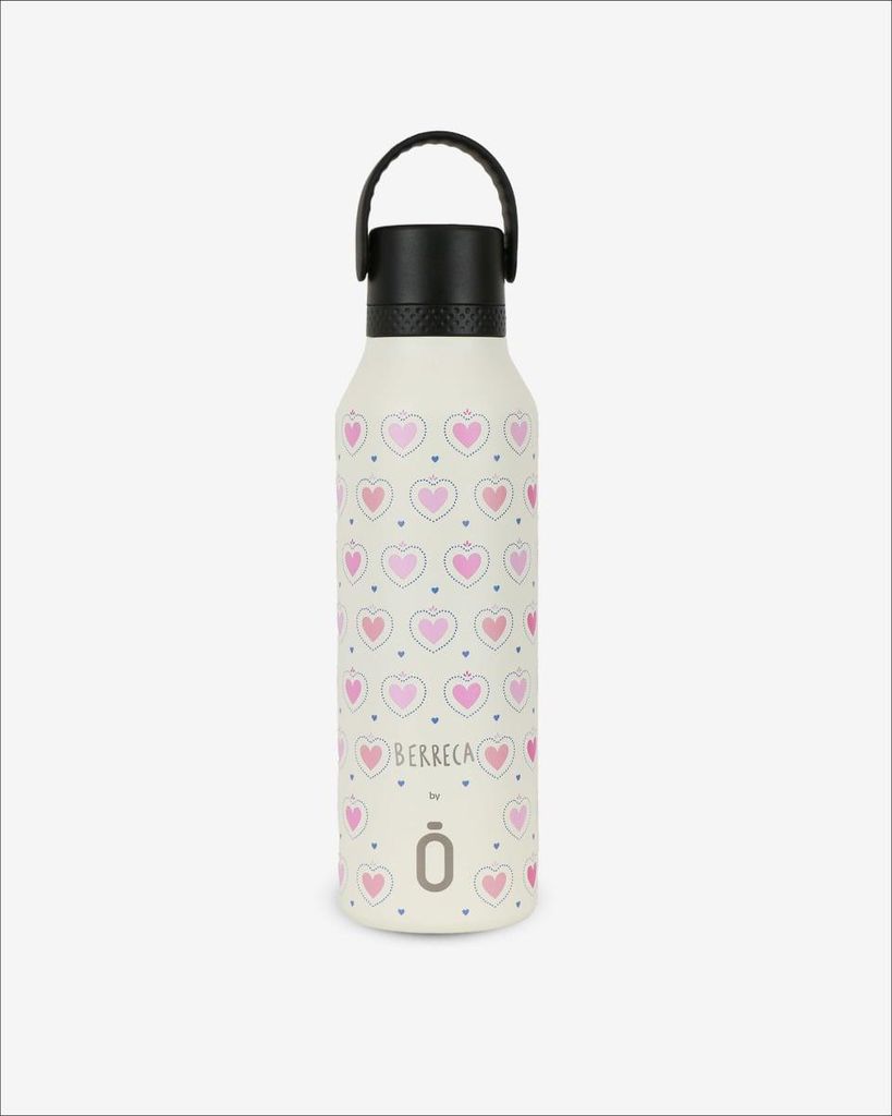 Runbott Mii Edelstahl-Isolierflasche – 600ml, Herzen