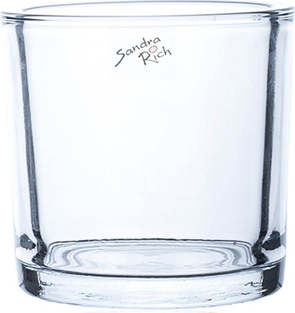Sandra Rich Teelichthalter Dekoglas CYLI HEAVY 12x11cm rund Produktbild 