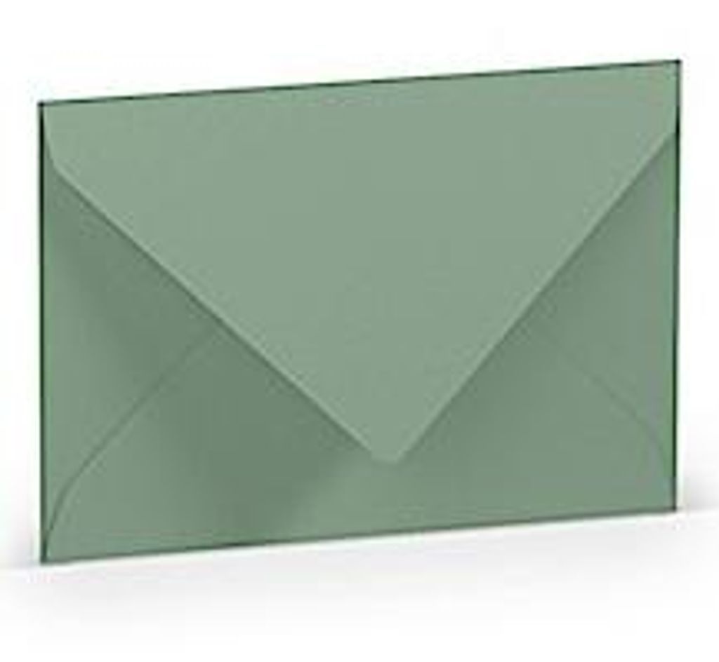 Rössler Papier Paperado-Briefumschlag DIN C7 m. Sf ., Eucalyptus - ein Stück