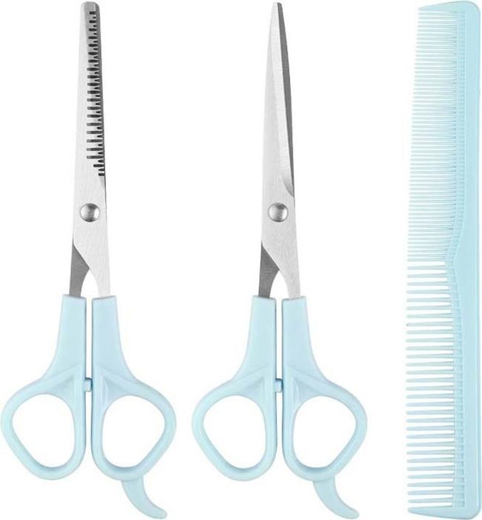 INF Set da Parrucchiere 3 Pezzi in Acciaio Inox per Taglio Immagine del prodotto 