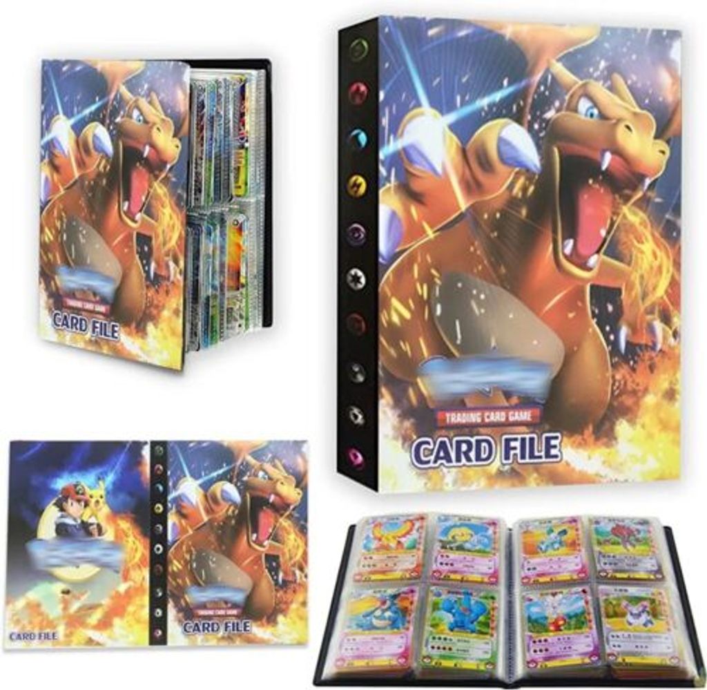 Sammelalbum für Pokemon karten,50 Seiten 900 Karten Kapazität,Sammelka –