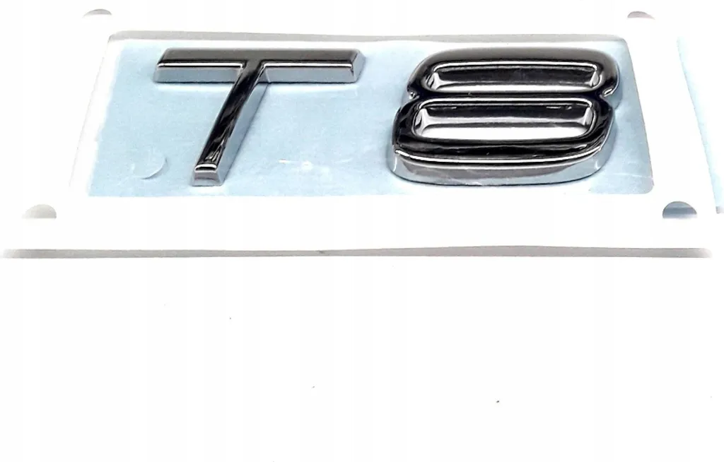 Emblème de coffre T8 pour Volvo XC90 XC60 S90 V90 finition chromée