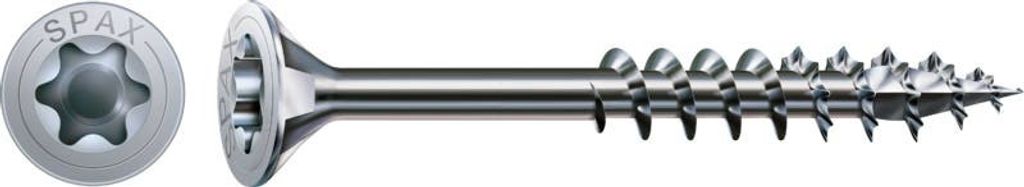 Universalschraube, 5 x 120 mm, 180 Stück, Teilgewinde, Senkkopf, T-STAR plus T20, 4CUT, WIROX - 8000000288326