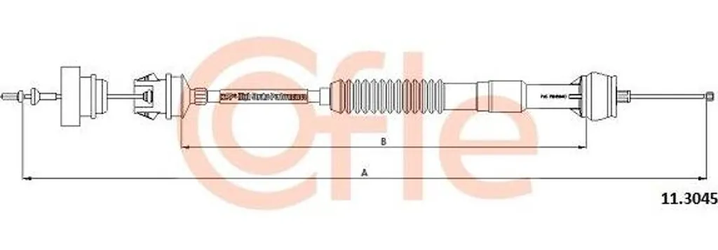 Câble de commande d'embrayage pour 306 - Pièce de rechange OE 2150Y8