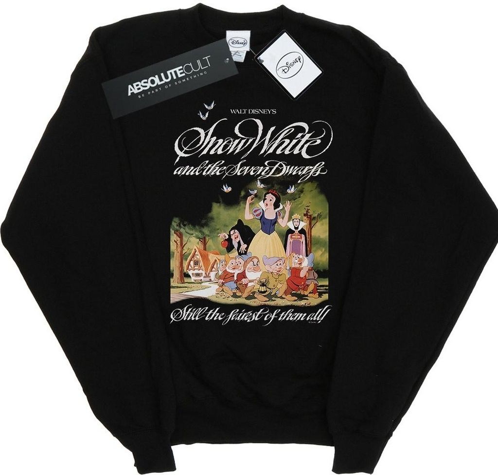 Disney - "And The Seven Dwarfs" Sweatshirt für Damen BI12903 (M) (Schwarz)