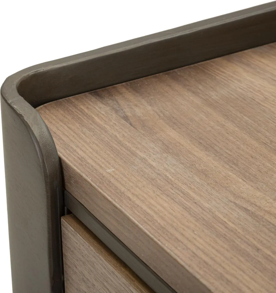 Table basse Tavolo 60x60x41 cm en métal et sapin brun style industriel