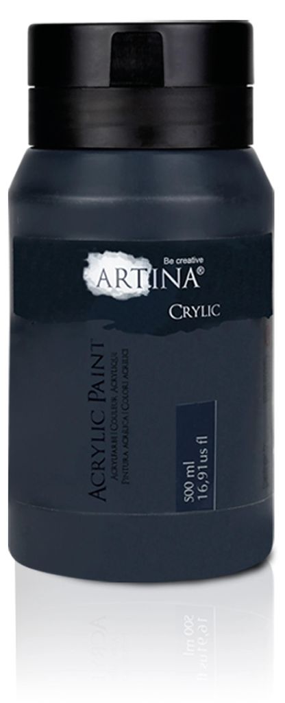 Colori acrilici Artina Tubo da 500 ml Nero Acrilico Alta Immagine del prodotto 