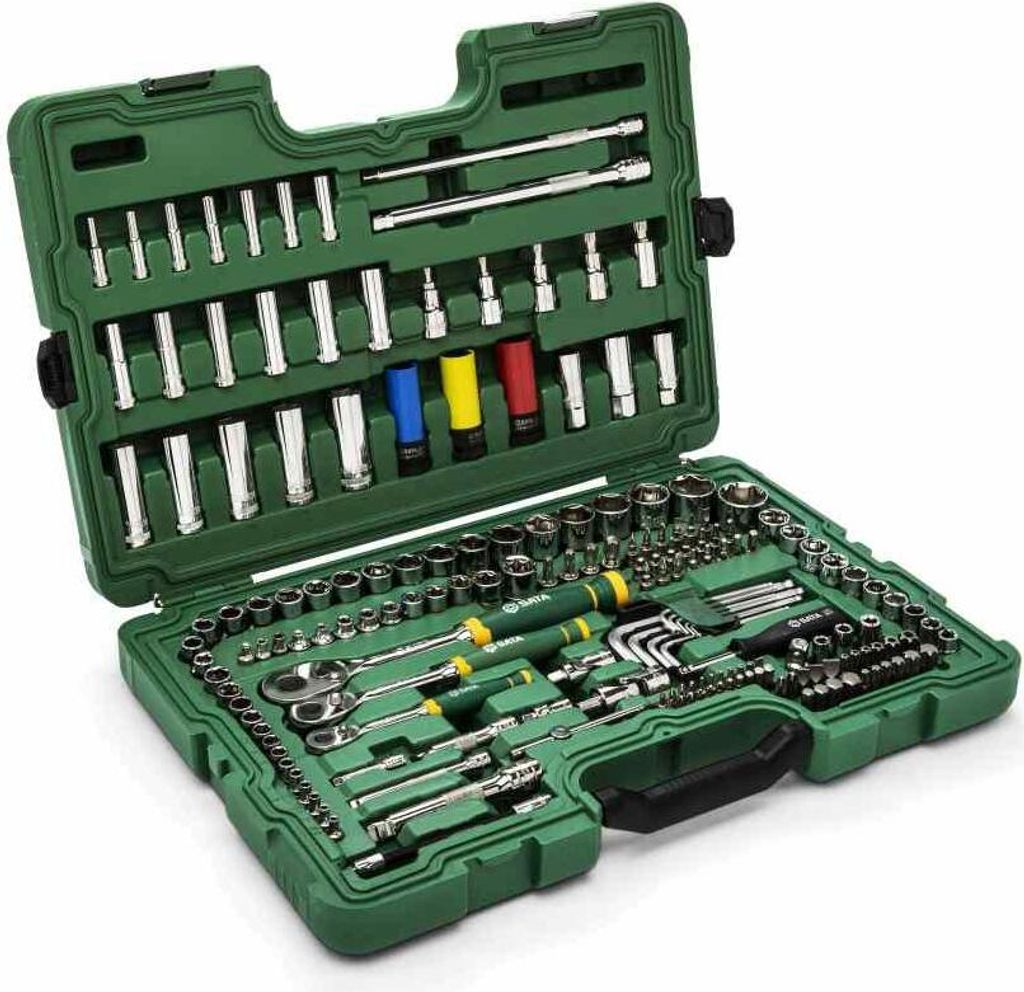 Sata Zestaw Kluczy  180El  1/4"  3/8" 1/2"Walizka Zdjęcie produktu 