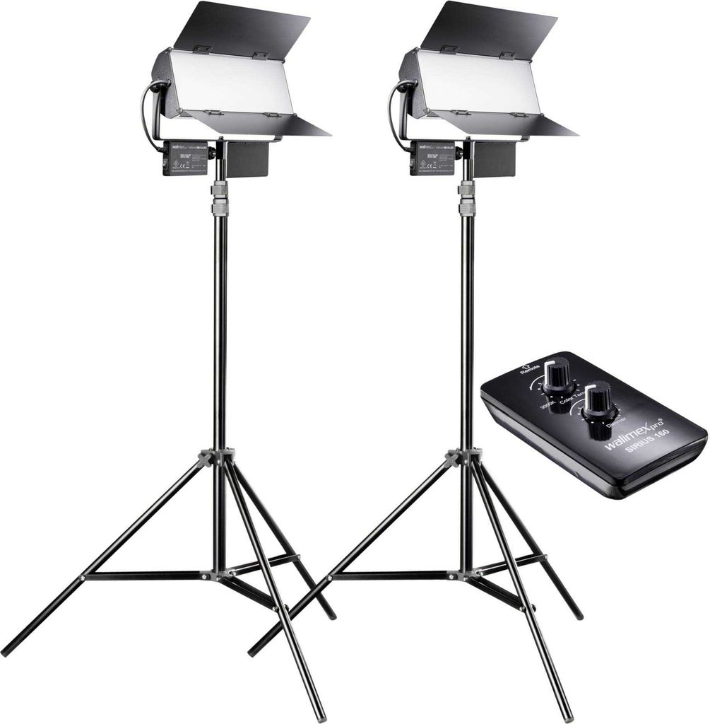 walimex pro Sirius 160 LED 65W Daylight 2er Set mit Obrázok produktu 