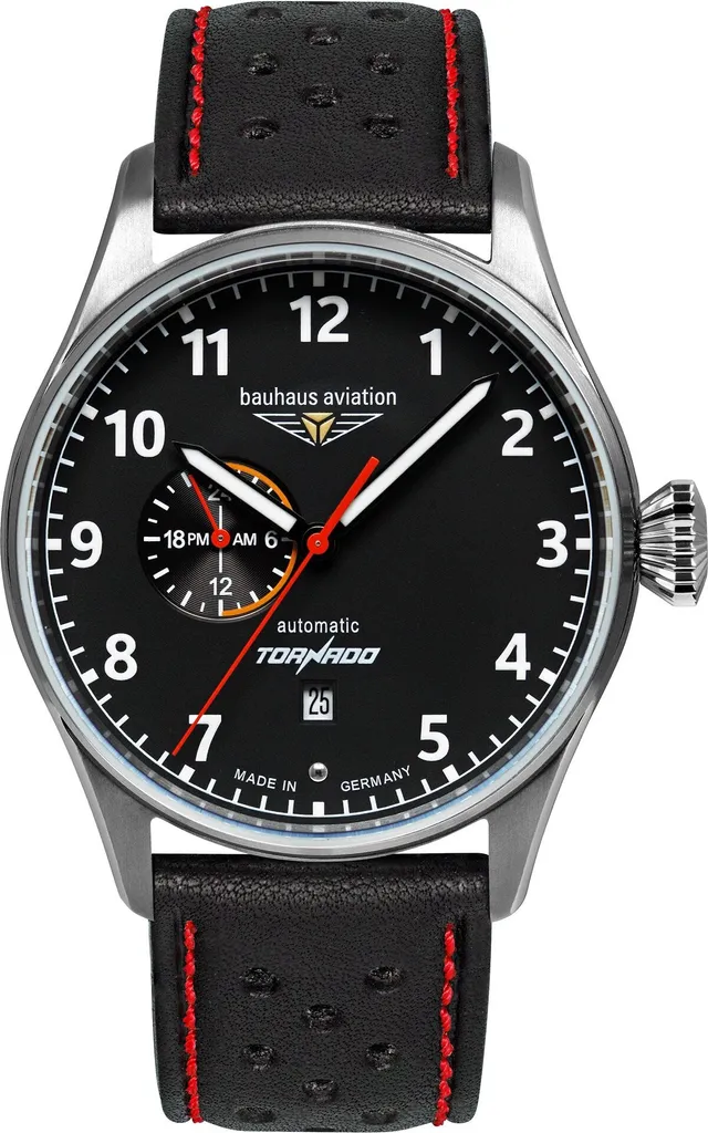 Montre automatique Bauhaus homme : fini les piles avec ce cadran noir