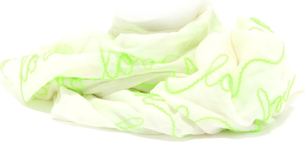 Foulard Pashmina Anti-Irritation Crème Vert : Douceur Femme Garantie
