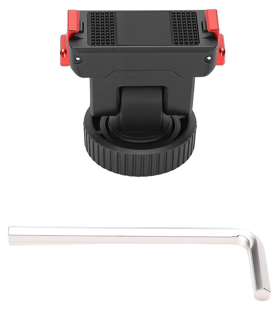 Schnellmontageadapter passend für DJI OSMO ACTION 6 180° verstellbarer Magnethalter mit Kaltschuh 1/4 Zoll Gewinde