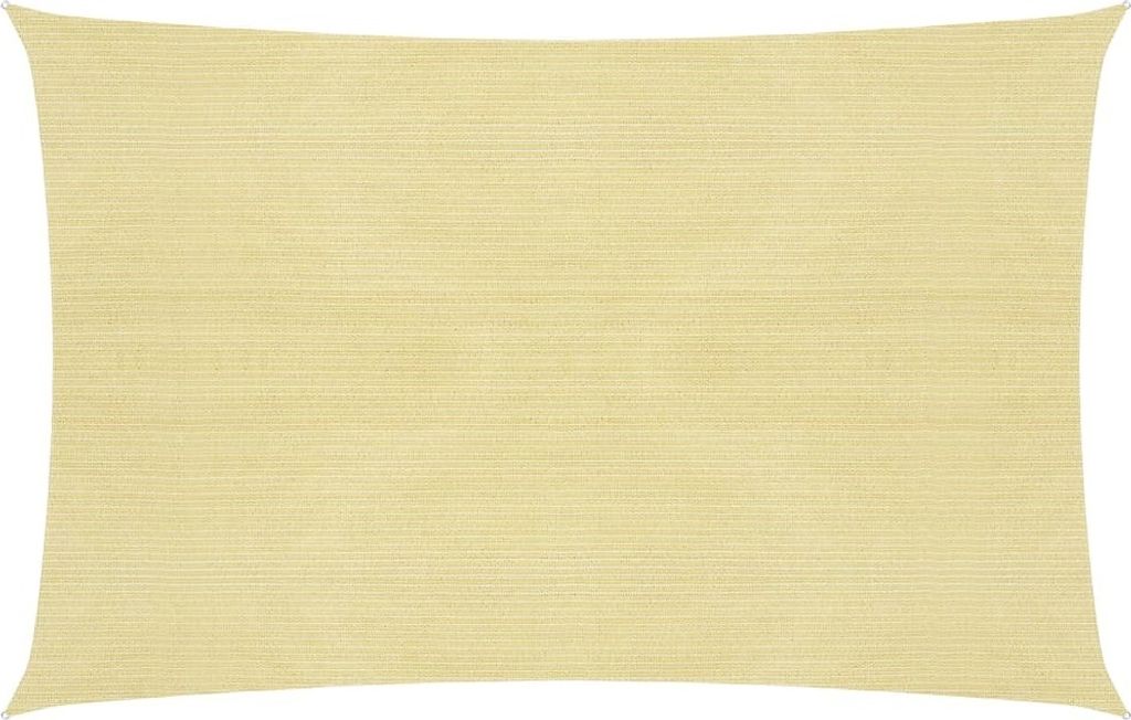 The Living Store Sonnensegel 160 g/m² Beige 3x4,5 m HDPE