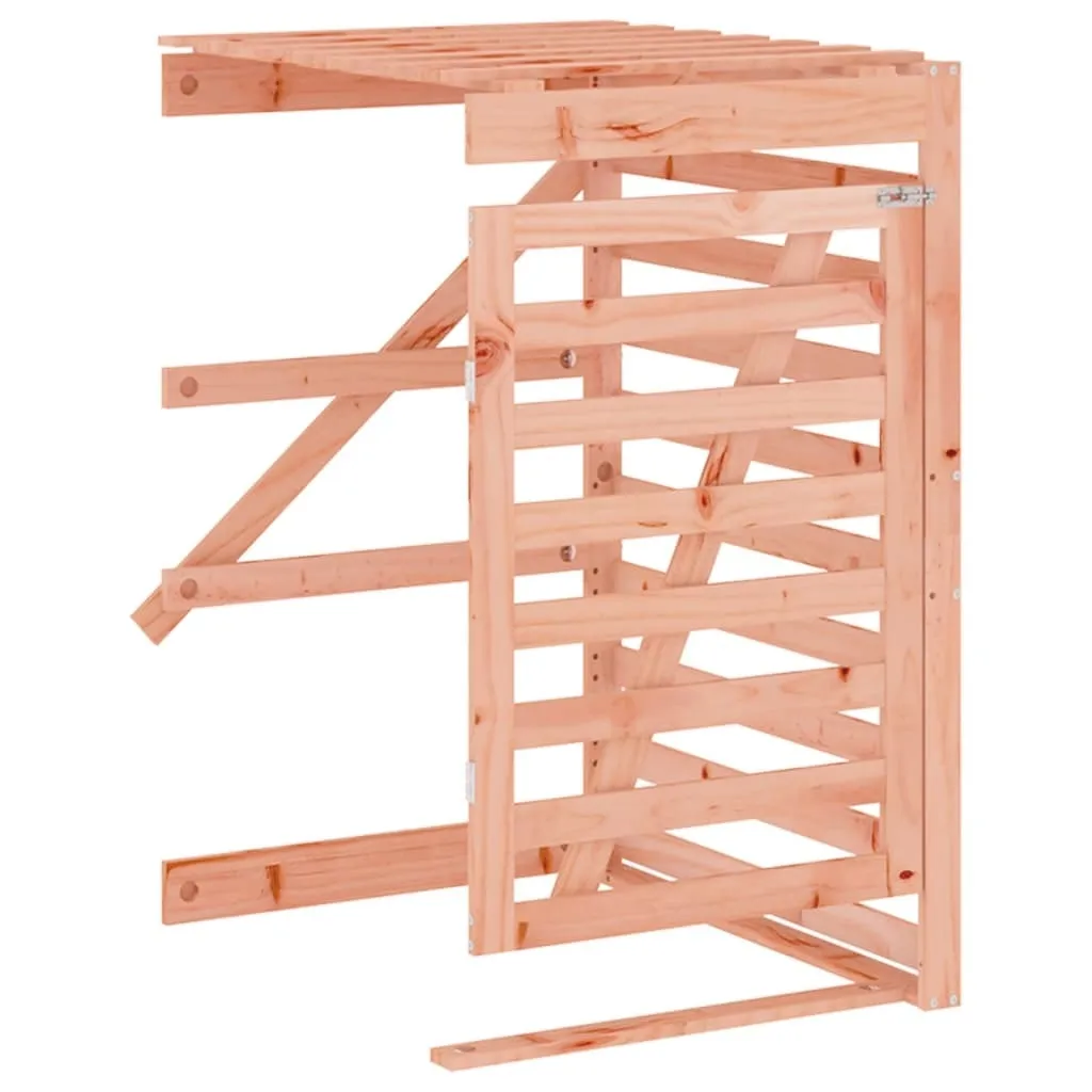 Extension cache-poubelle simple en bois de douglas massif extérieur