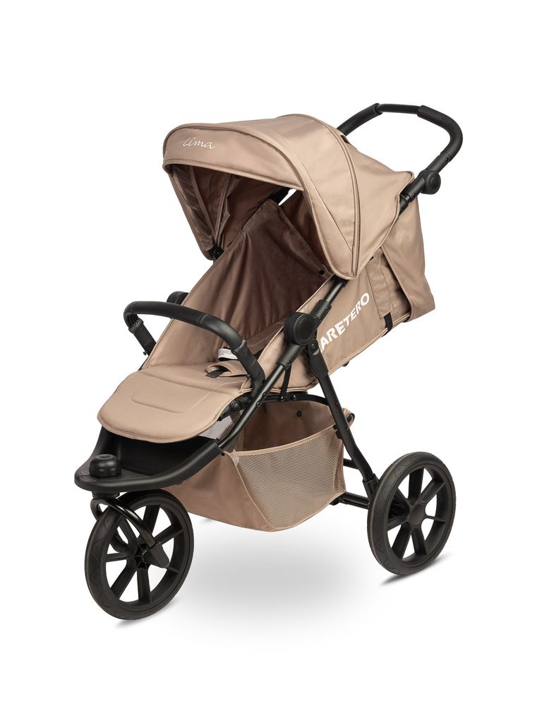 CARETERO, Kinderwagen, Kompakter Faltbarer Buggy, Reisebuggy Lima Pram, Sand