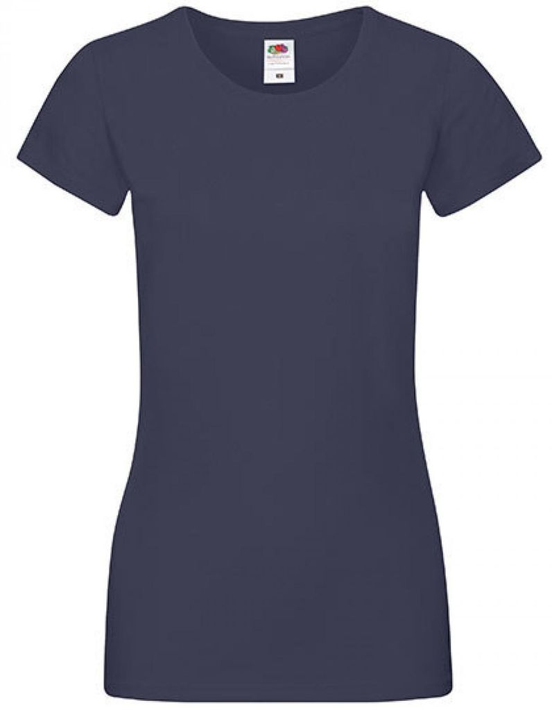 Fruit of the Loom 61-414-0 | Lady-Fit Sofspun Damen T-Shirt - Farbe: Navy - Größe: XS
