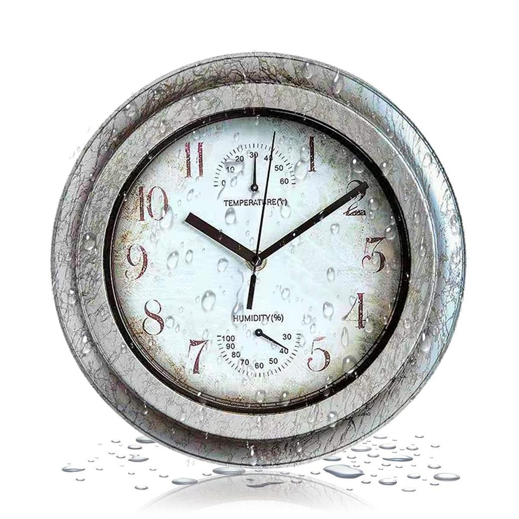 Wasserdichte und feuchtigkeitsbeständige Wanduhr für den Produktbild 