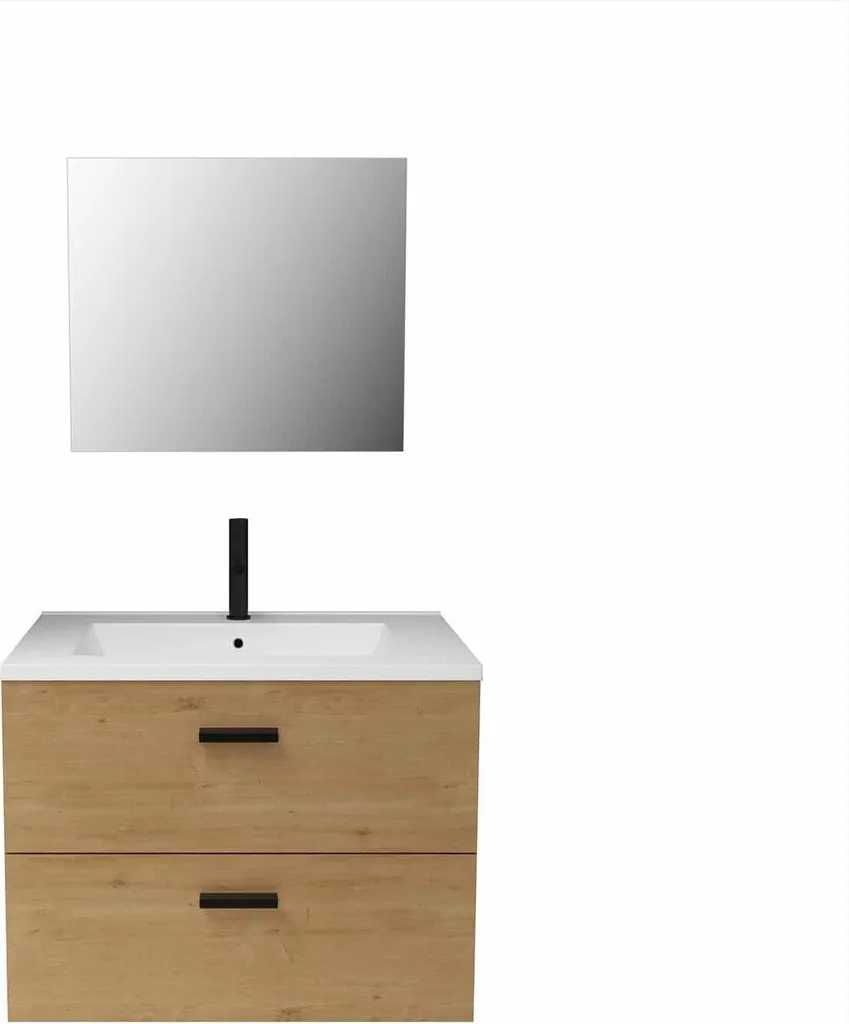Meuble salle de bain 60 cm suspendu : rangez tout avec le BOX-IN 60 WOOD