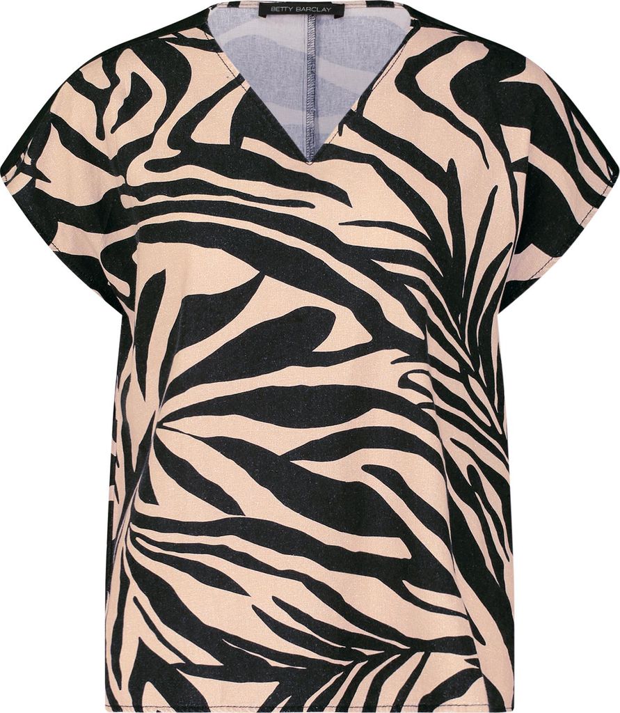 Betty Barclay Bluse Kurz 1/2 Arm Black/Beige 38