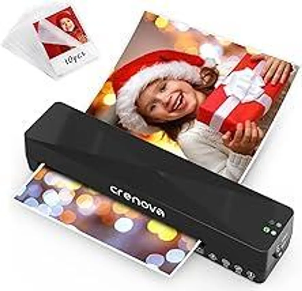 Crenova A4 Laminatrice Professionale Casa e Ufficio - Kit 10 Pouches