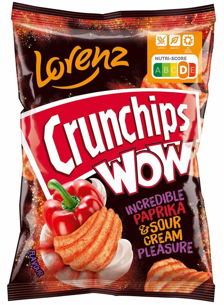 Lorenz Crunchips WOW Paprika a kyslá smotana 110g Obrázok produktu 