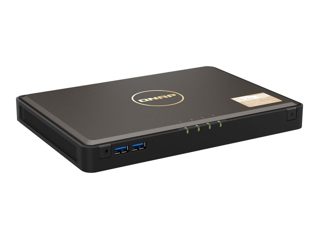 QNAP TBS-464 NASbook - NAS-Server - 4 Schächte - RAID RAID 0, 1, 5, 6, 10 - RAM 8 GB - 2.5 Gigabit Ethernet - iSCSI Support