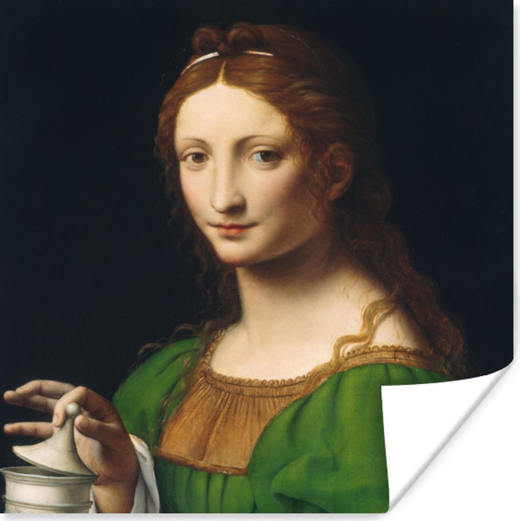MuchoWow Poster Maria Magdalena - Leonardo da Vinci 30x30 cm - Wandposter - Printing