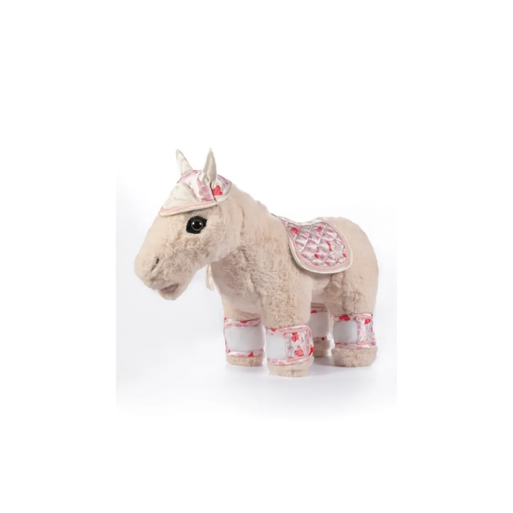 Accessoires de pansage Cuddle Pony blanc/rose au design doux et robuste