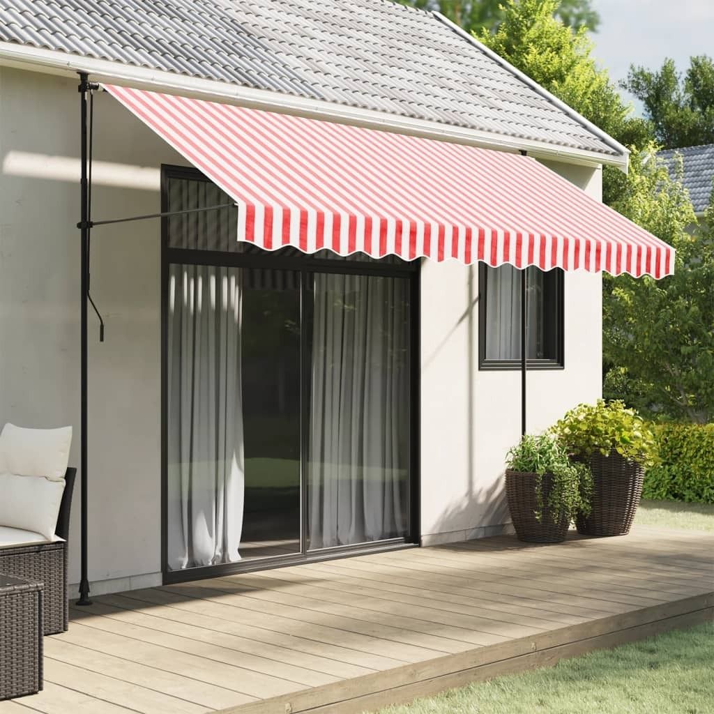 Möbel Markisenvolant Rot und Weiß Gestreift 3,5 m - Markisen 367799
