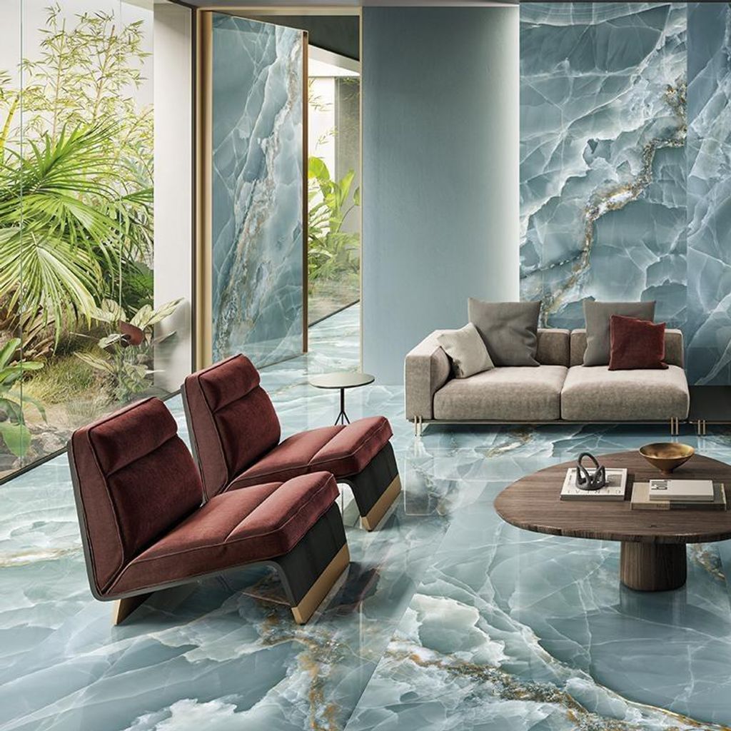 CASA39 Gres porcellanato effetto onice Verde 60x120 cm Immagine del prodotto 