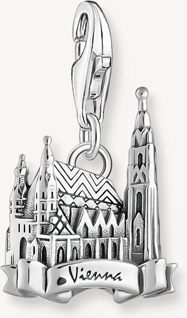 Cadeau idéal : Pendentif charm Cathédrale Saint-Étienne argent pour femme