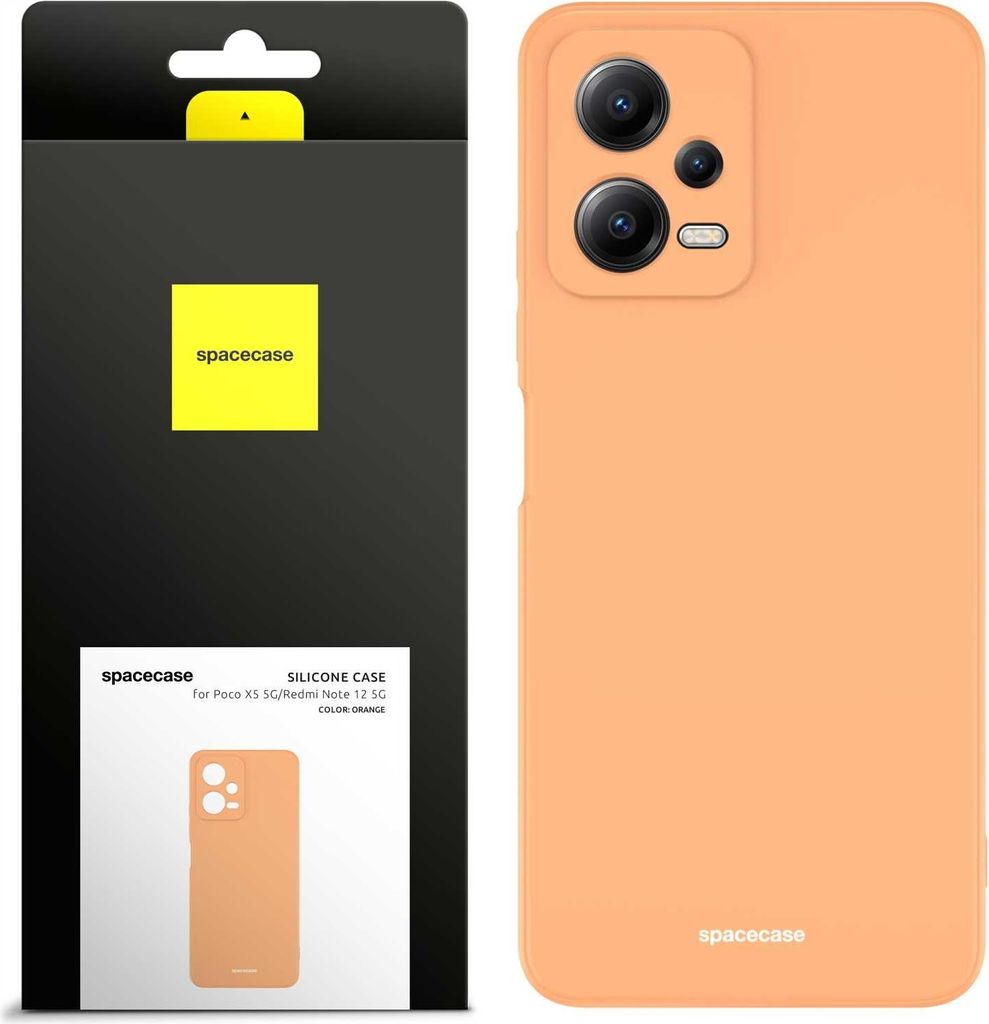 Spacecase Silikonhülle Poco X5 5G/Redmi Note 12 5G orang