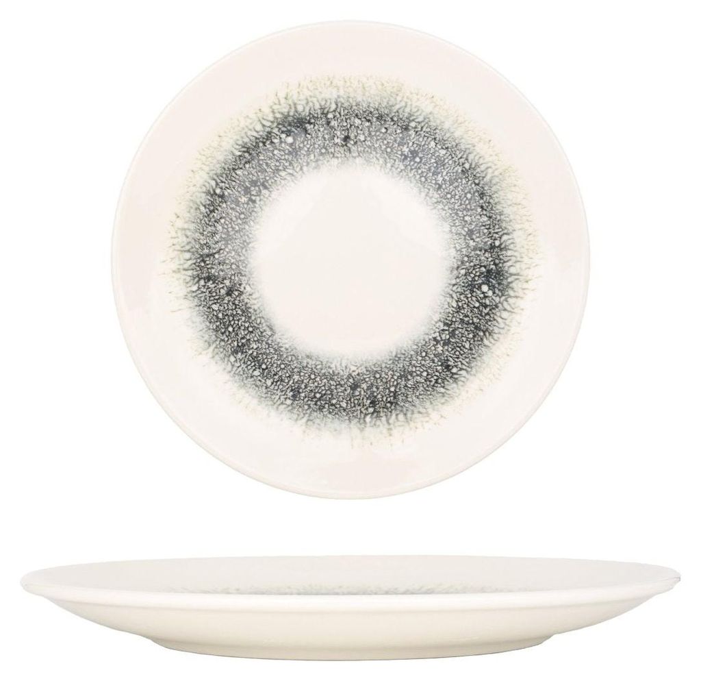 Kütahya Porselen Dessertteller - Black Ice - Porzellan - 23 cm