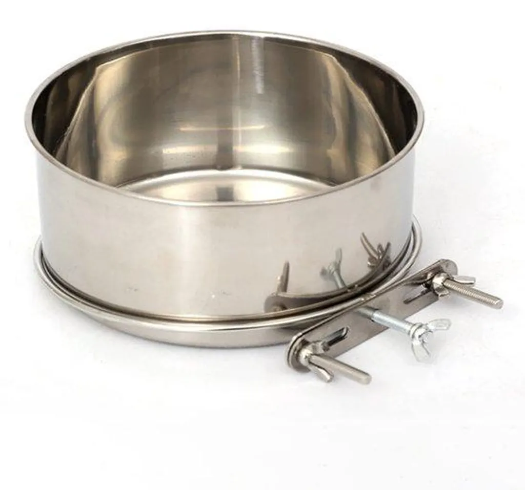 Écuelle en inox pour animaux - Récipient d'alimentation taille moyenne