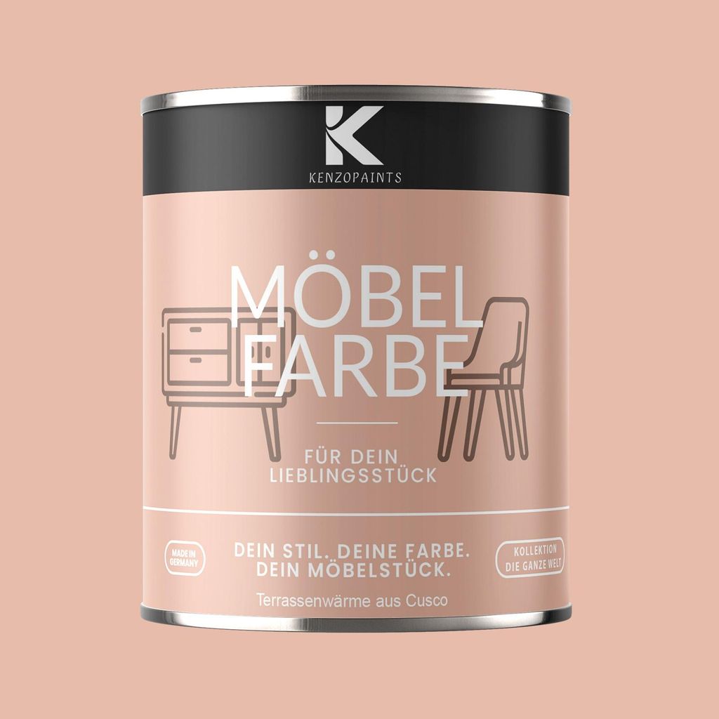 Kenzopaints 750ml Möbelfarbe Möbellack - Terassenwärme aus Cusco