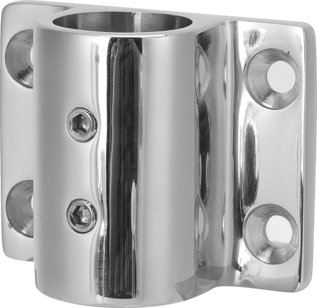 Bootshandlauf-Befestigung, Edelstahl 316, rechteckiger Stützfuß für Yachthandläufe, 7/8-Zoll-Bohrung