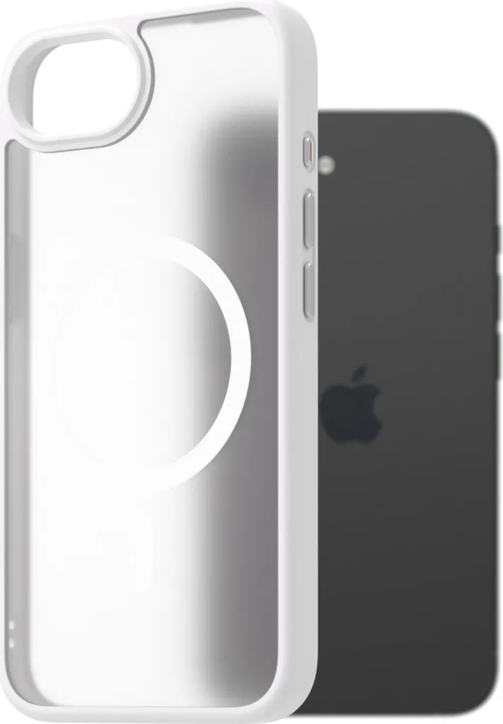 Coque iPhone 16 blanche Magsafe anti-jaunissement et antichoc AlzaGuard