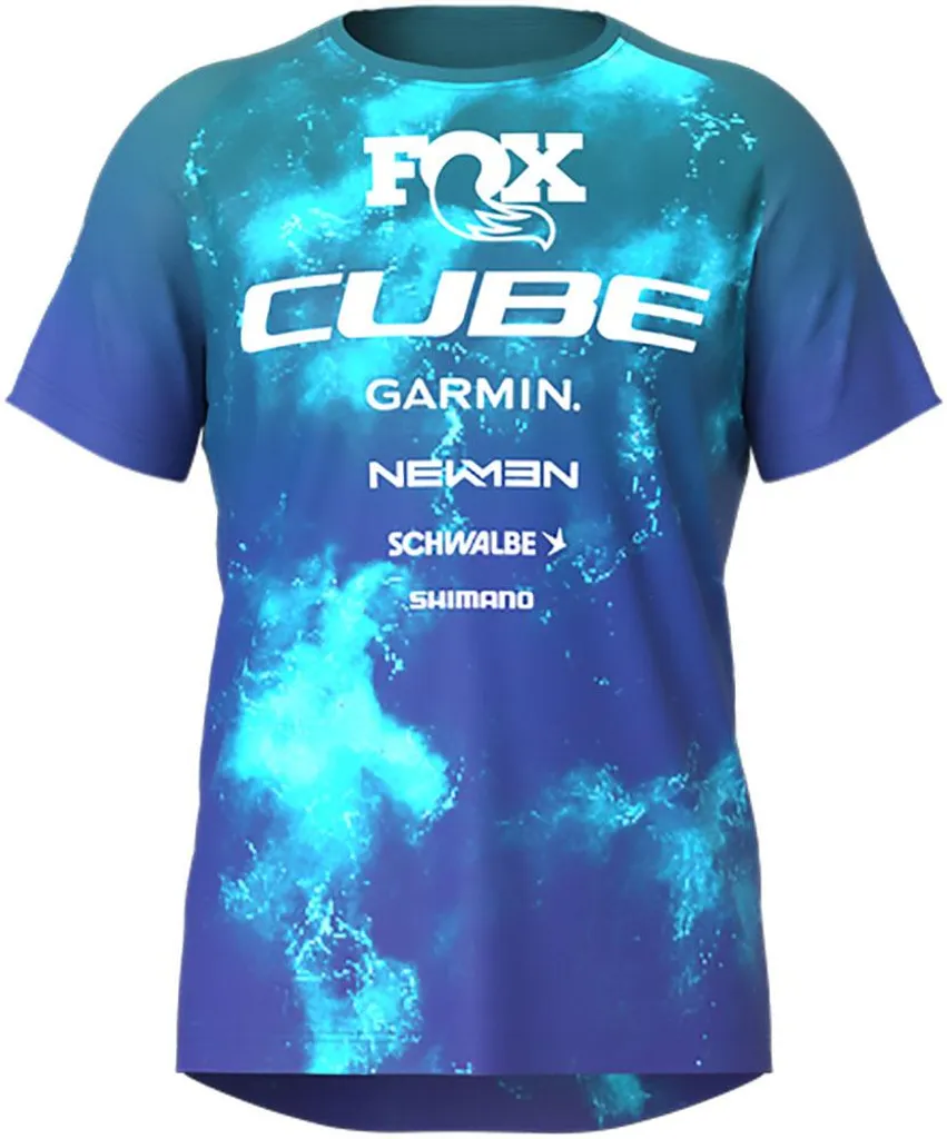 Maillot VTT Cube x Action Team léger en tissu mesh stretch ultra doux
