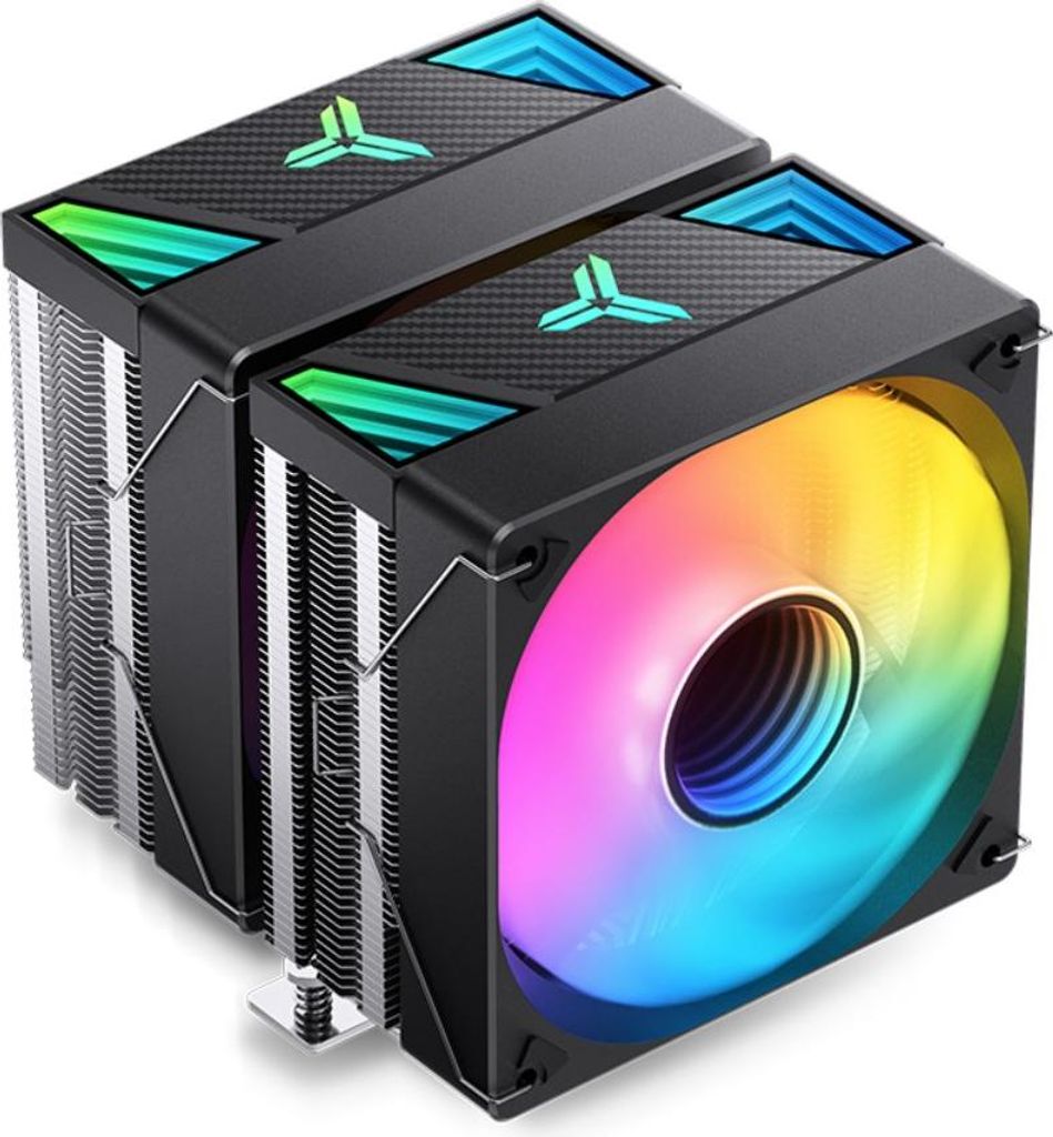 Jonsbo CR-3000 CPU-Kuehler Dual Tower ARGB - 2x 120 mm schwarz - CPU-Khler - 600 rpm