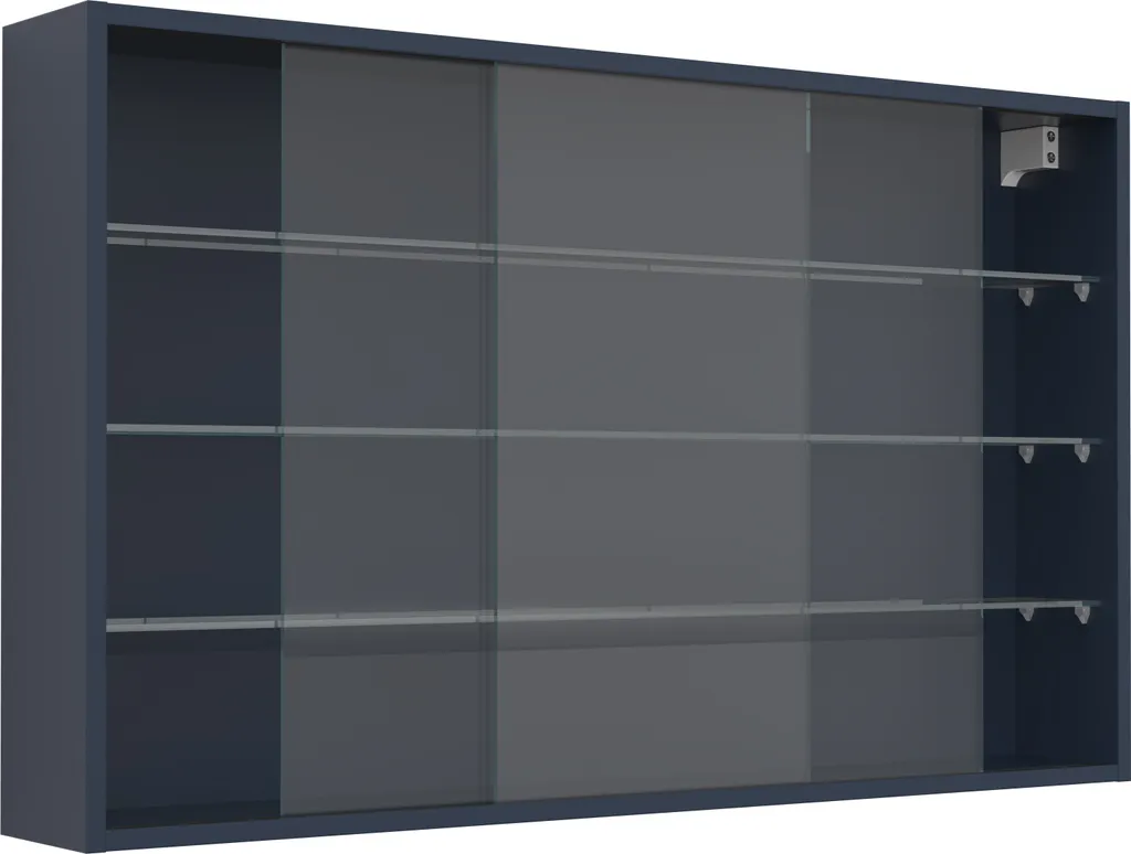 Vetrinetta Pensile Drivalo Antracite 100cm - Mobile Espositore Moderno