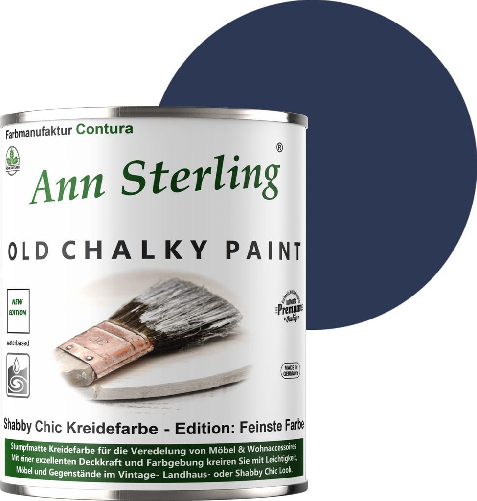 Ann Sterling Kreidefarbe Shabby Chic 750ml - Deep Sea Produktbild 