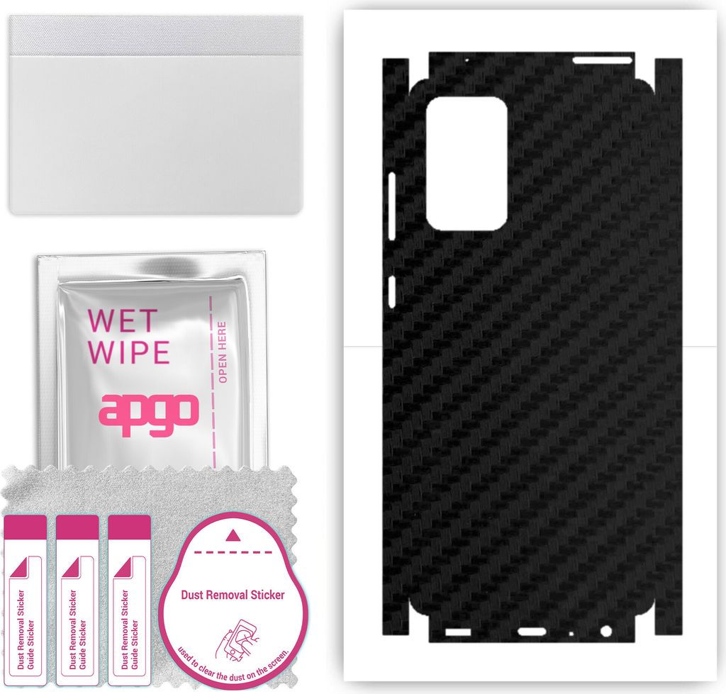 apgo Rückseite + Seiten Schutzfolie, Skin, kompatibel mit Samsung Galaxy A72 5G, Hinten Displayschutzfolie aus Vinylfolie, kratzfest, einfache Mon...
