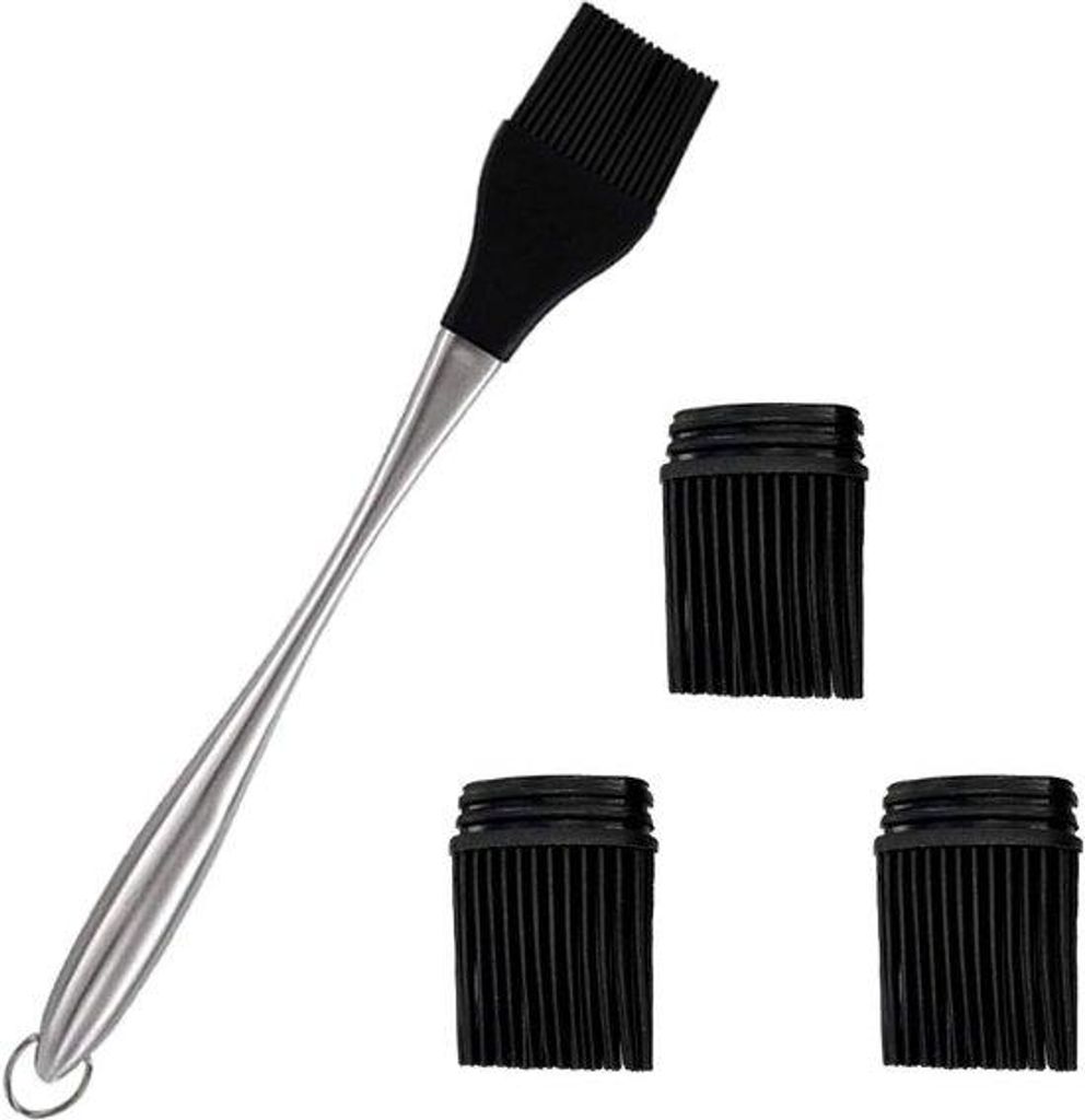 Silikon-Küchenreiniger für Grill- und Backgeräte, bestehend aus 4 Teilen, aus hochwertigem Edelstahl, widerstandsfähig gegen Hitze, ideal zum R...