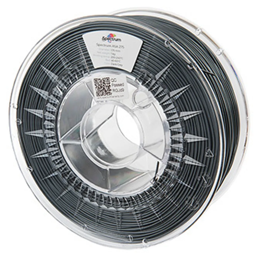 Filament ASA 275 Spectrum Gris Foncé 1kg pour Pièces Mécaniques Extérieures