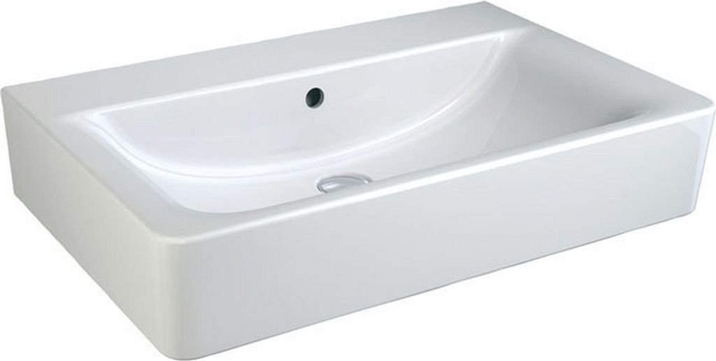 Ideal Standard Waschtisch CUBE CONNECT ohne Hahnloch, mit Überlauf 550 mm weiß