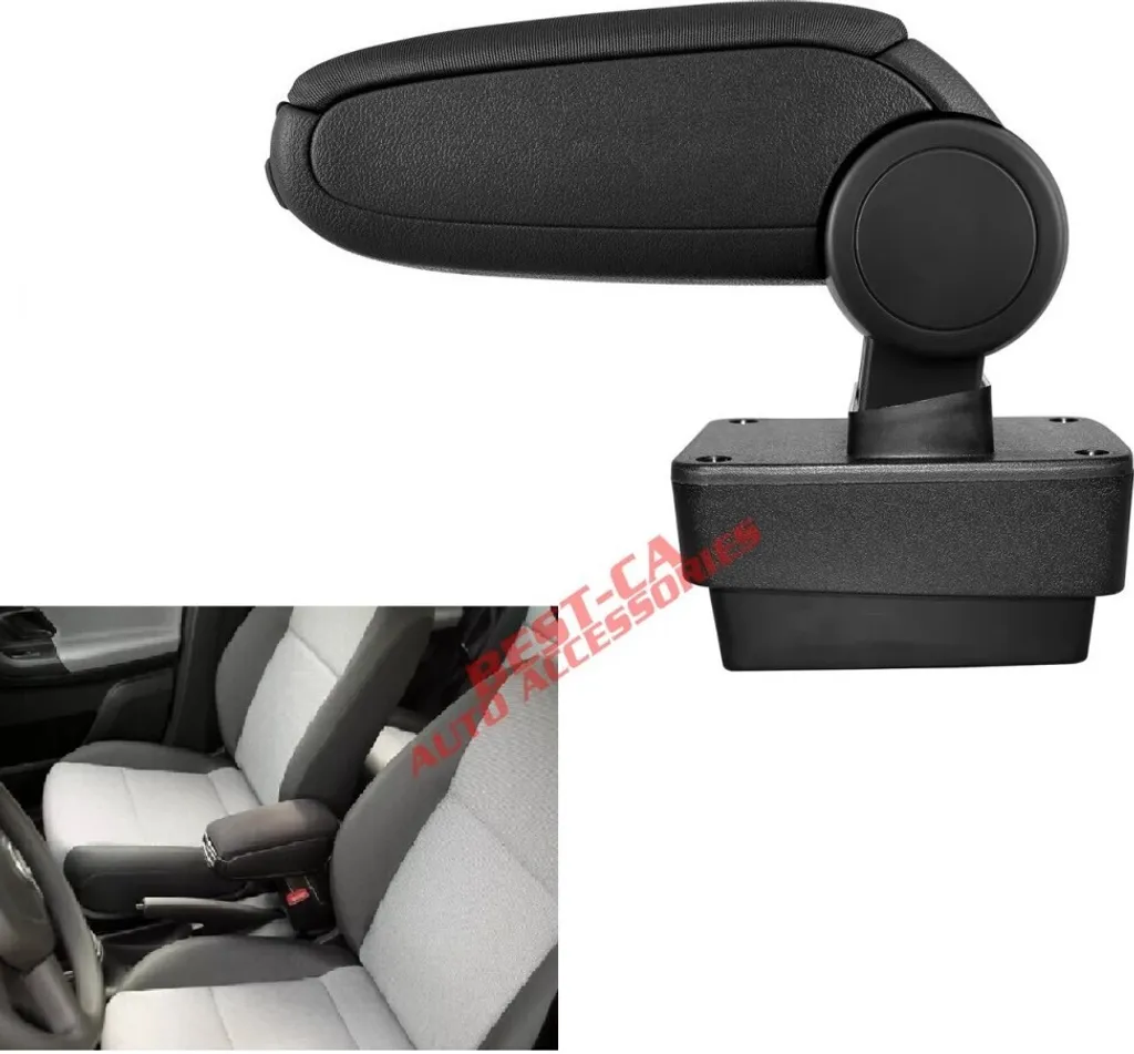 Bracciolo centrale Bracciolo tessile CLAPPABLE Nero Per Skoda Fabia 3 Mk3 III (2014-2022)