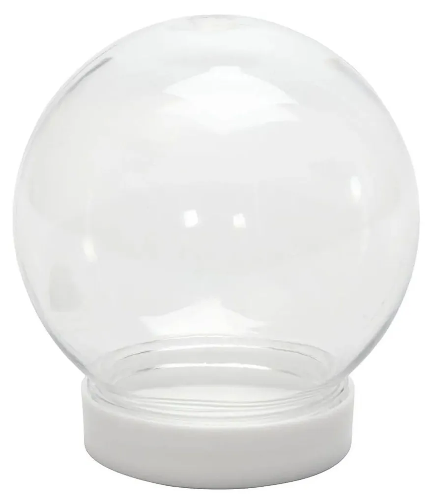 Boule à Neige à Personnaliser Noël - Globe en Plastique DIY de 80 mm