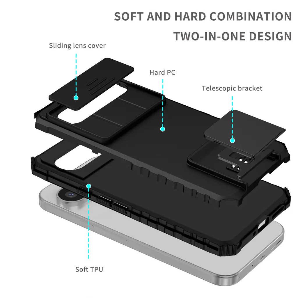 Custodia Professionale Pixel 9 Pro XL Nera: Sicurezza e Funzionalità - 3